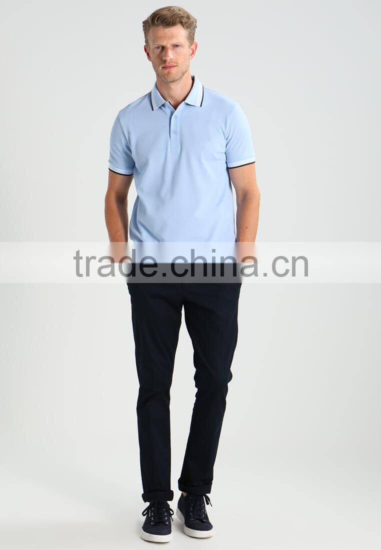 MGOO Excellent Cotton Spandex Polo Shirt Three Buttons Plain Dry Fit Golf Polo Shirts For Men