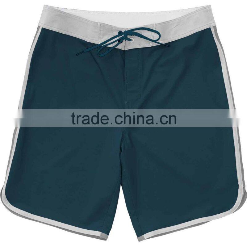 Knee Length Board Short 100% Polyester Fabric Material Swim Trunk Custom Regular Fit Swimming Surfing Shorts