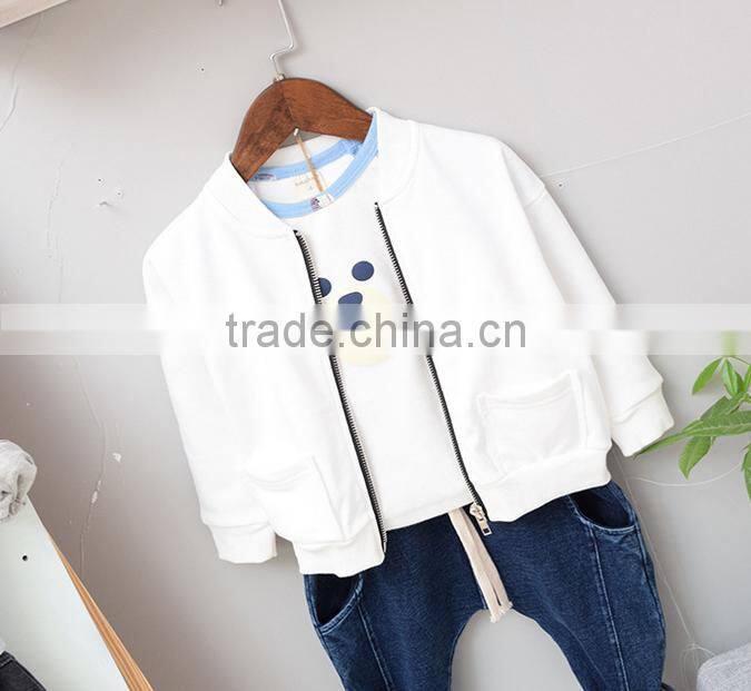 YE5211 autumn 2017 children clothing solid color boys sport coats