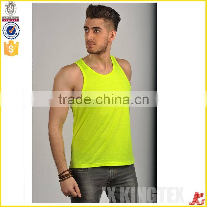 mens wholesale blank lycra tank top cheap