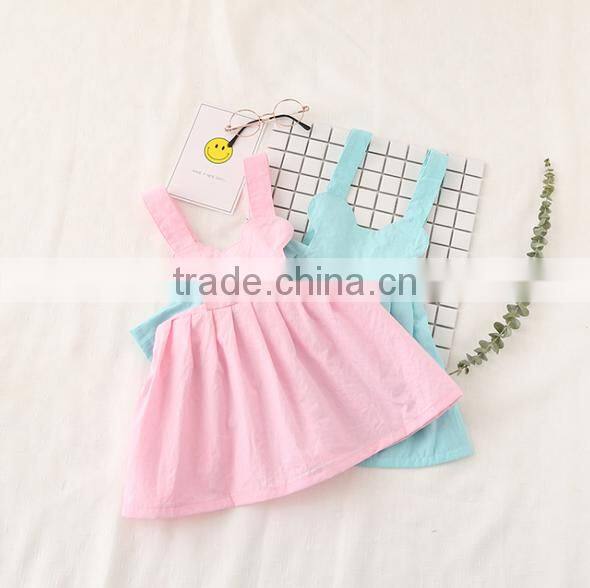 Girls Fancy Cotton Dress Style Fashion Boutique Girl Dress Clothing Halter Clothing