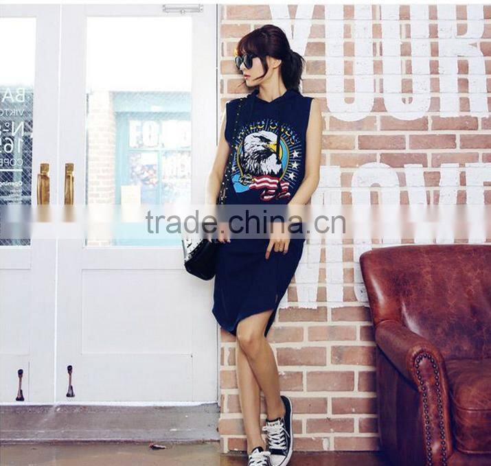 Navy blue sleeveless dresses