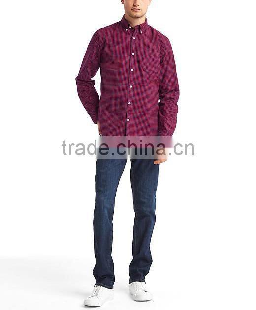 Custom autumn mens dress plaids flannel 100% cotton shirts wholesale