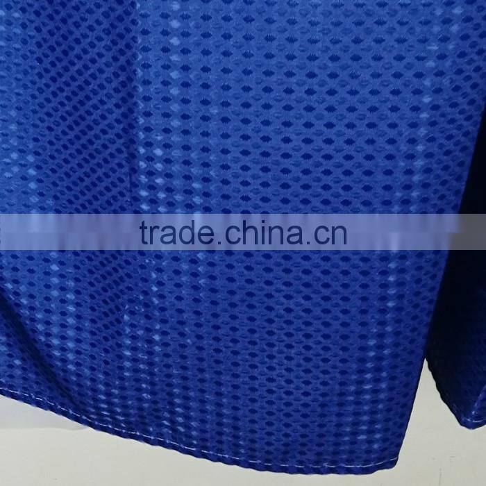 Waterproof Custom Gradient Color Jacquard Point Shower Curtain for Hotel