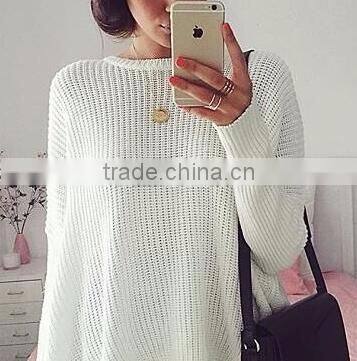 Runwaylover New Fashion 2017 Ladies Custom Knitted Pullover Sweaters