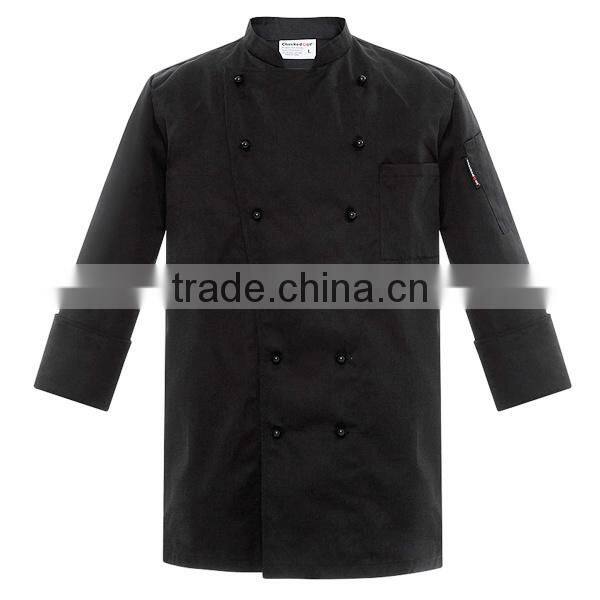 Black Double Breasted Executive Chef Uniform