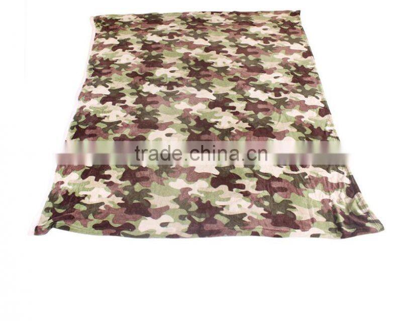 100%polyester super soft anti-pilling army fleece blanket
