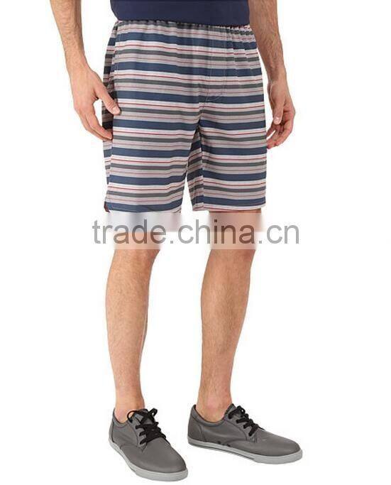 High Quality China Manafacturing Wholesale Stripped Sweat Shorts in Hot Season