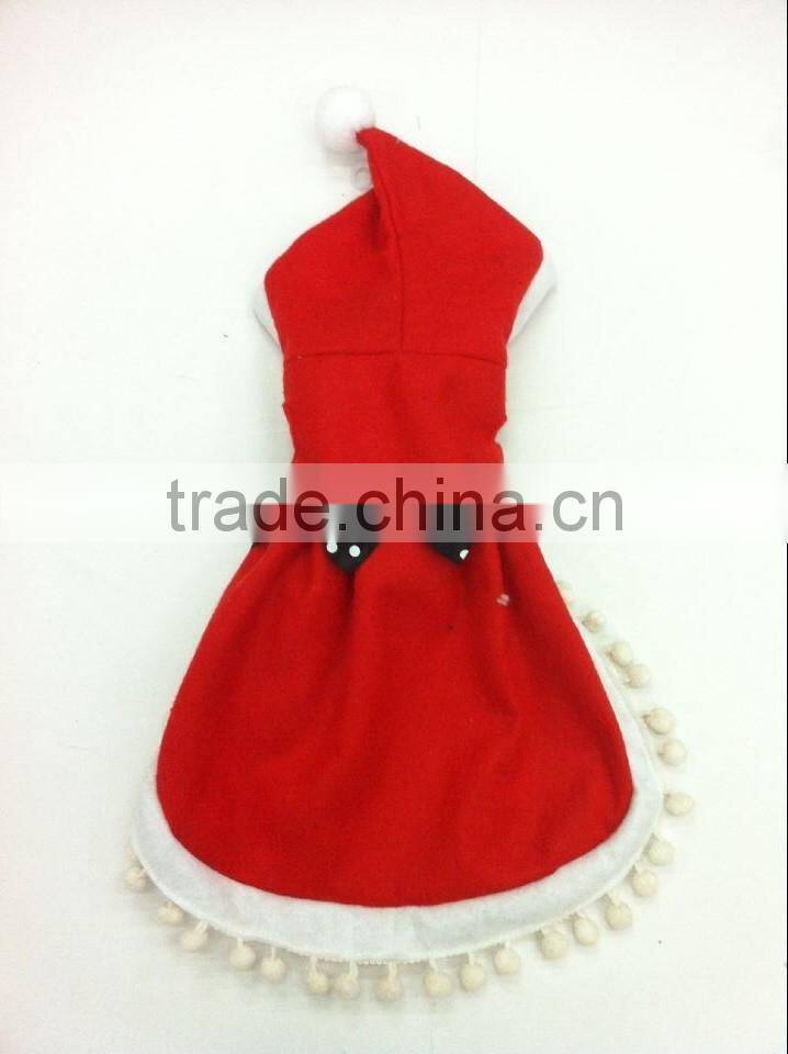 christams puppy clothes dog xmas coat/cape