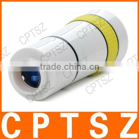 10x Zoom Telescope Lens with Tripod-White