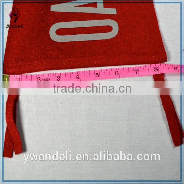 Vintage OAK RIDGE HIGH SCHOOL Felt Vintage Pennant Flag 23.5 inches Simple Red