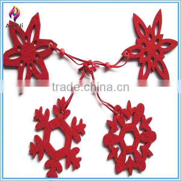 Hot Sale felt glass snowflake ornaments