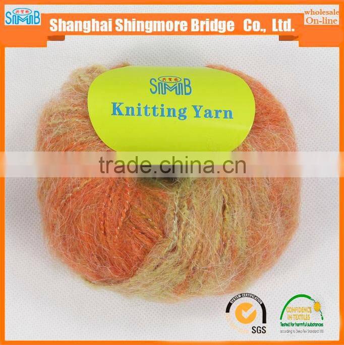 hot selling mohair yarn for hand knitting sweater and scarf with cheap price