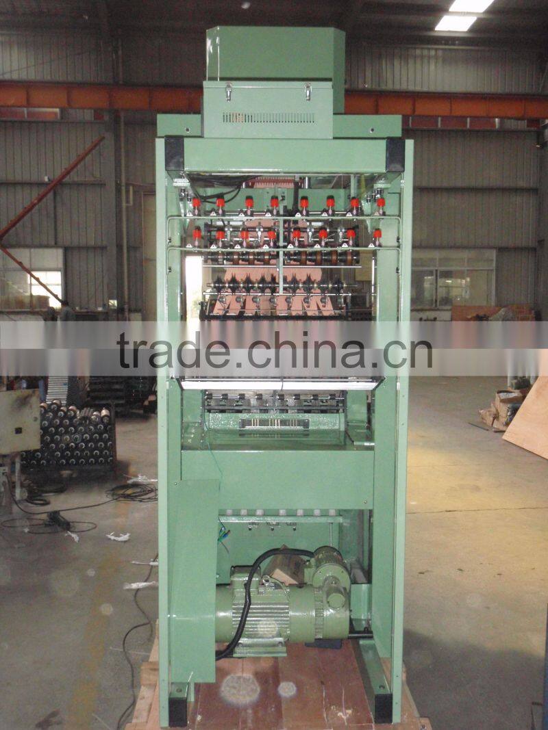 auto shuttleless narrow width ribbon /belt computerized jacquard weaving needle loom