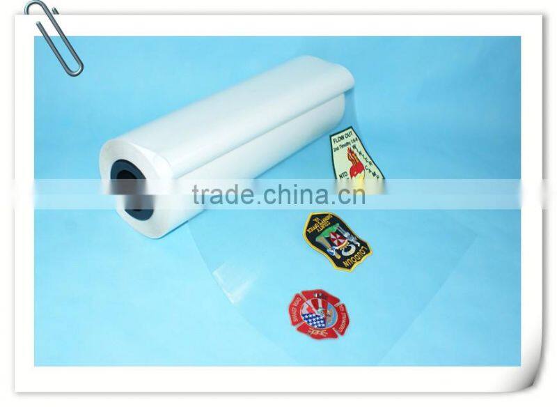 Heat seal adhesive film for embroidery patches