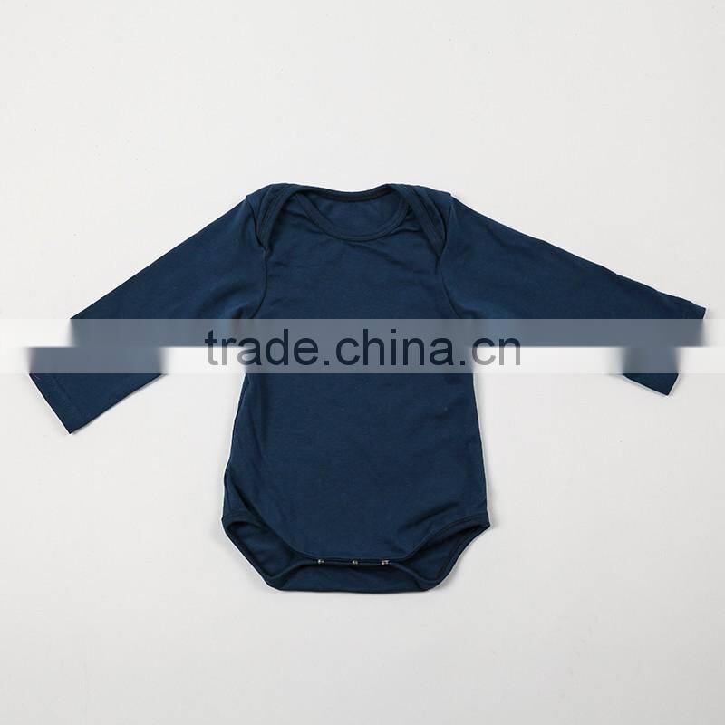 Baby long sleeve plain red baby bodysuit 100% cotton baby romper for winter