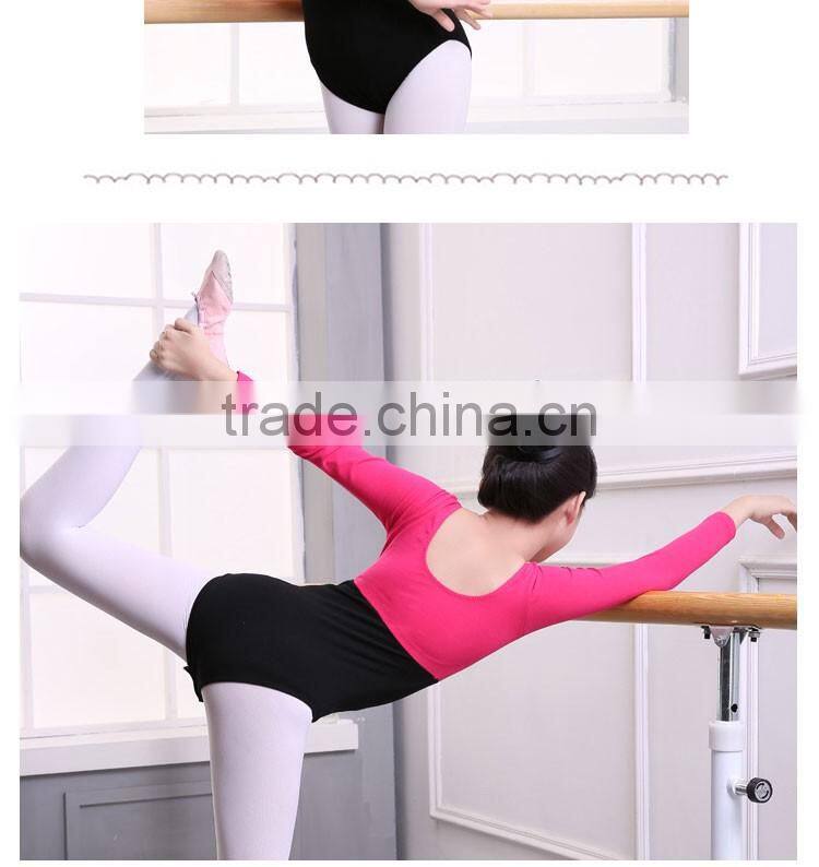 Wholesale Kids Girls Training Dance Costumes 100% Cotton Gymnastics Leotards