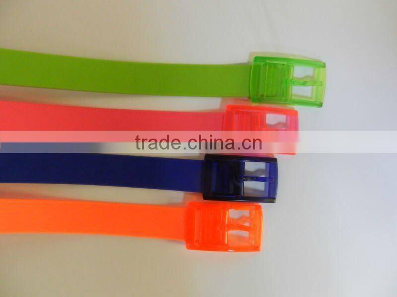 fashion color silica gel belts