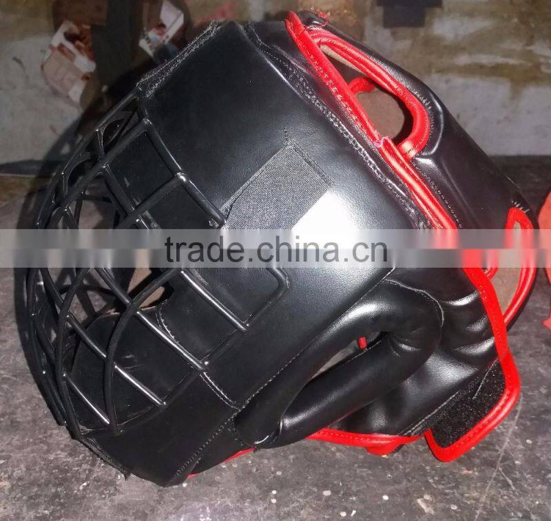 boxing head guard grilled helmet