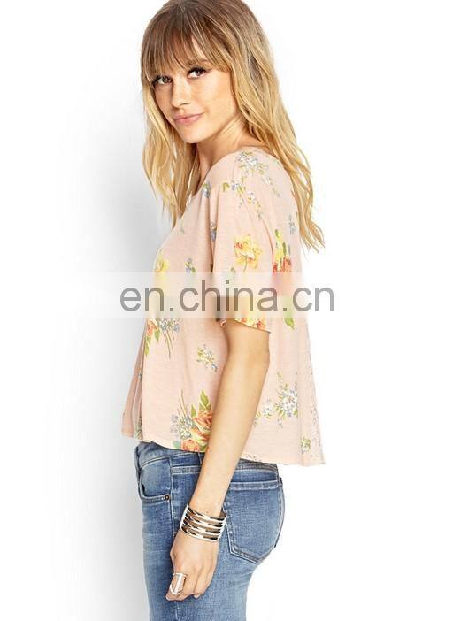 O-neck Printed Casual Fashion Design Women T Shirt T Shirt Women