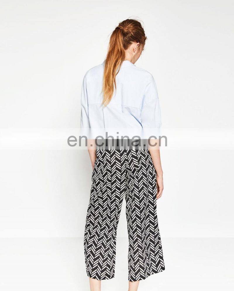 New design casual ruffle pants 2016