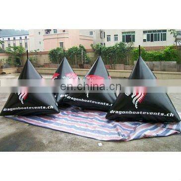 inflatable triangular mark buoys for water advertisement