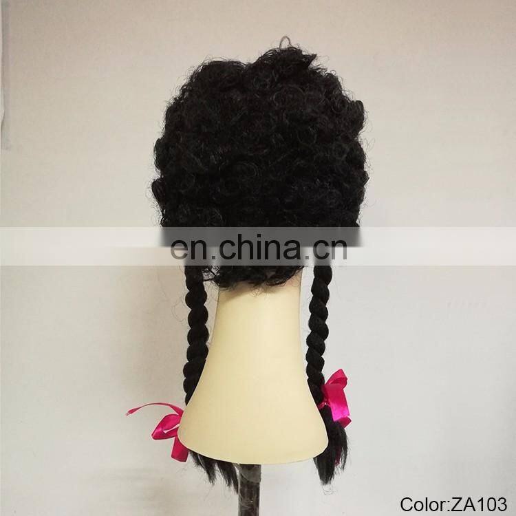 Cute wigs Black Curly Braids wigs for Party P-W205