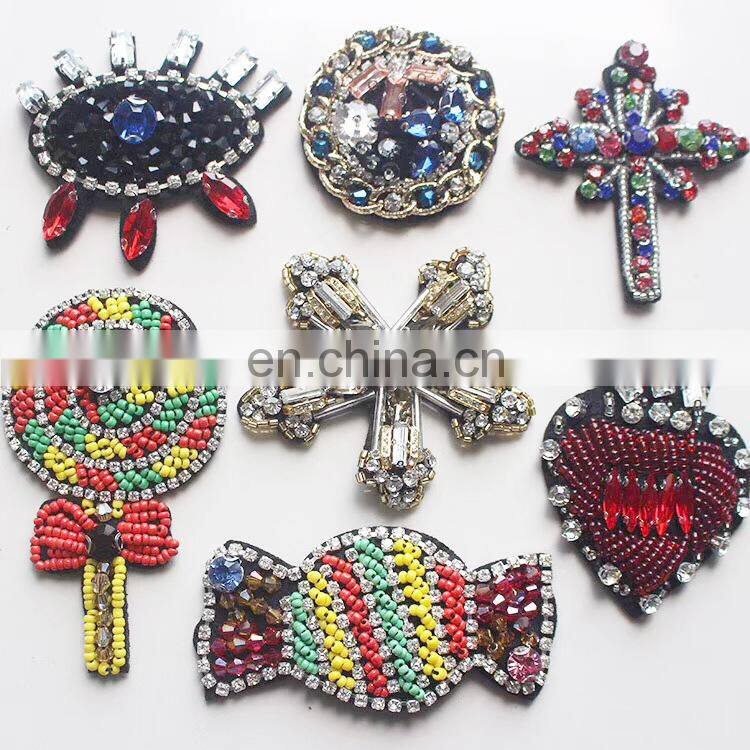 2017 Rhinestone/beads/pearl Handmade Applique