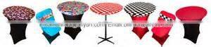 spandex table topper,cocktail topper cover,table topper covers