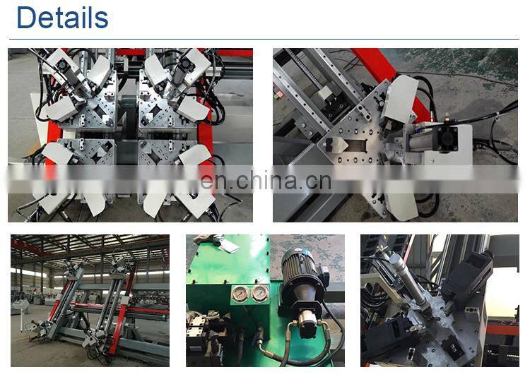 CNC four corner crimping machine for aluminum window door making