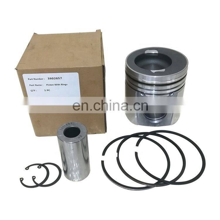 July Parts 6CT Diesel Engine Part 3802657 Engine Piston Kit