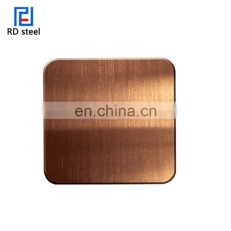 color stainless mirror plate/coil figure inox 304 decorative steel sheet
