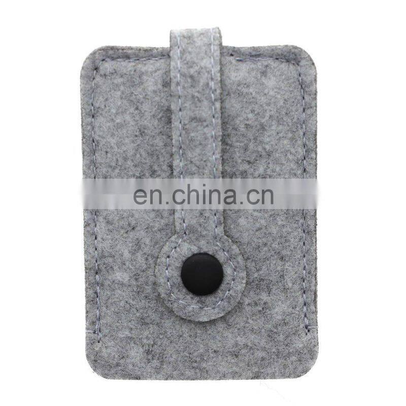 Woolen Felt Car Key Chain Wallet Compact Holder Purse Cover