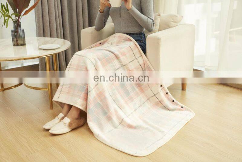 Wholesale 2019 New Design Japan Plaid Scarf Winter Sherpa Shawl