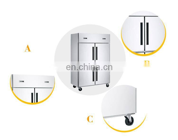 High Quality Static 290W Hotel Kitchen Commercial Refrigerator