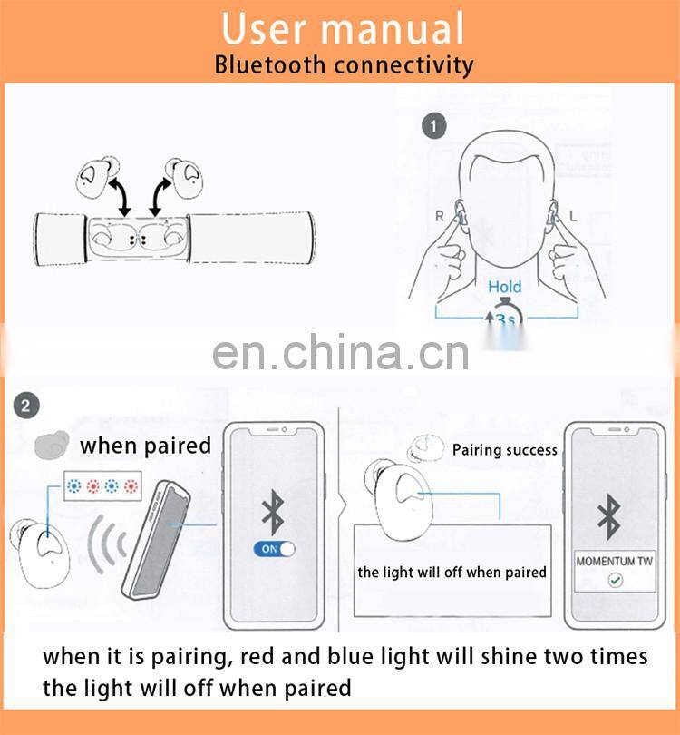 Amazon Hot sale blue tooth 5.0 earphones tws wireless headphone earphones