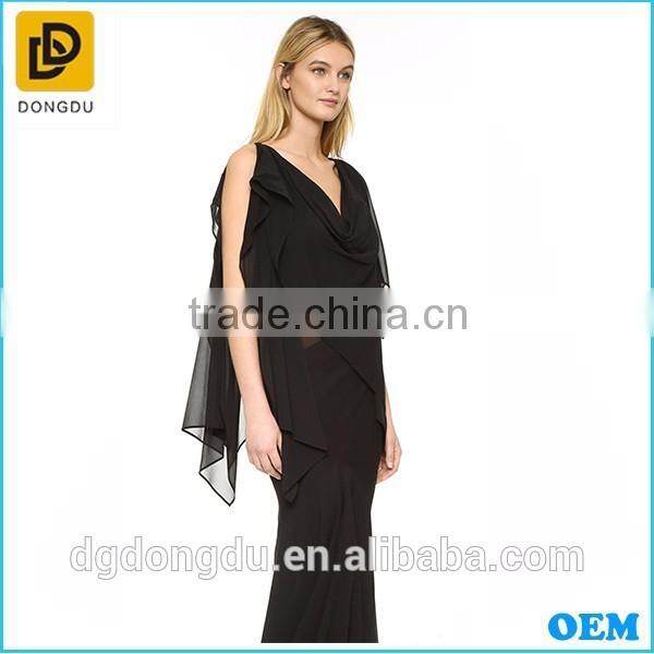 Hottest fashion style elegant women casual summer ladies black sleeveless dress