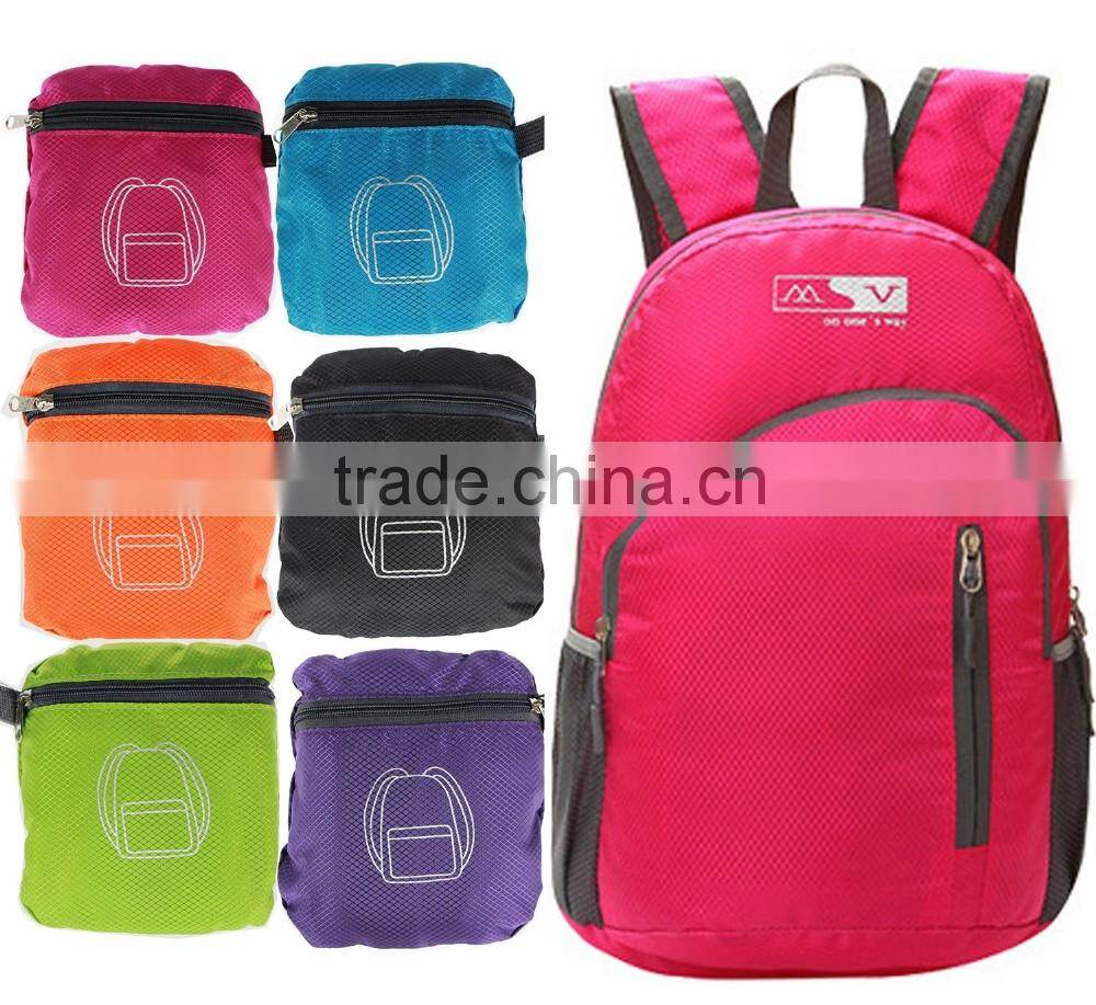 Foldable Ultra Lightweight Packable Backpack For Men and Women Handy Daypack Travel, Camping, Outdoors, Hiking