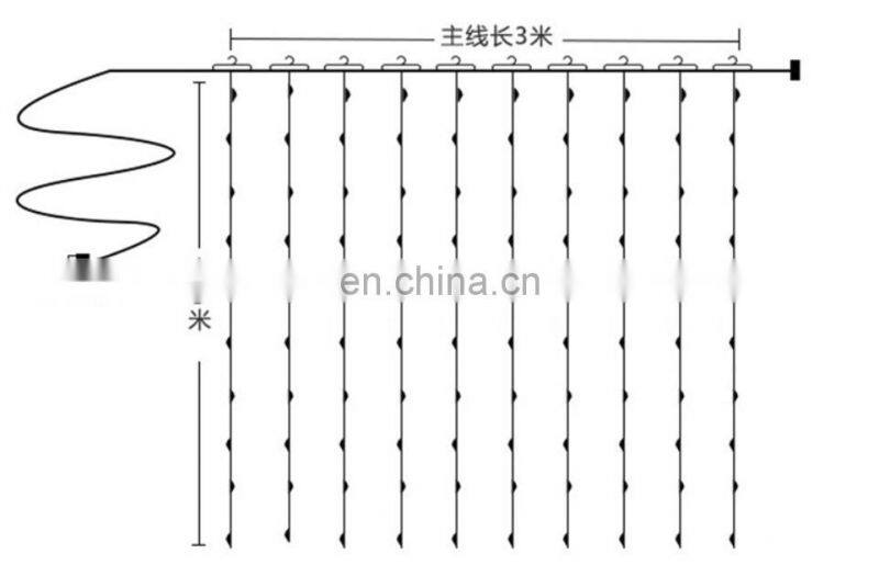 Amazon USB supply remote control led light curtain for home holiday decoration