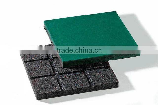 Outdoor rubber floor tiles EN1177