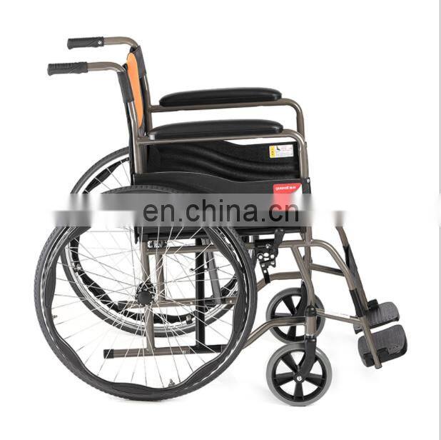 2021 New home full steel tube reinforced collapsible manual wheelchair