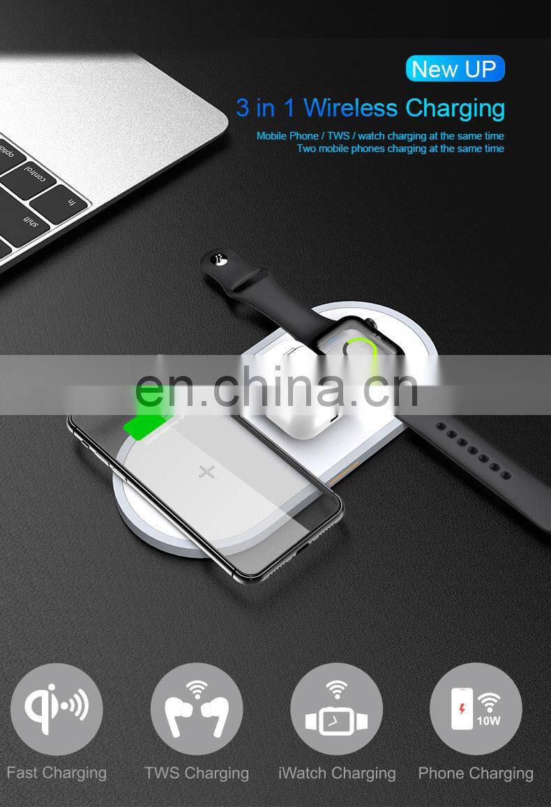 IBD 2019 Hot sale fast charging wireless charger 2 in 1 cable watch charger for iwatch charger for Apple watch for iPhone