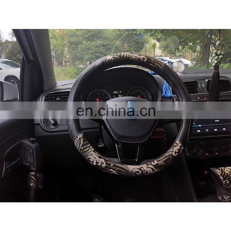 Natural rubber anti-skid, high quality steering wheel protection covers absorb sweat and resist dirt