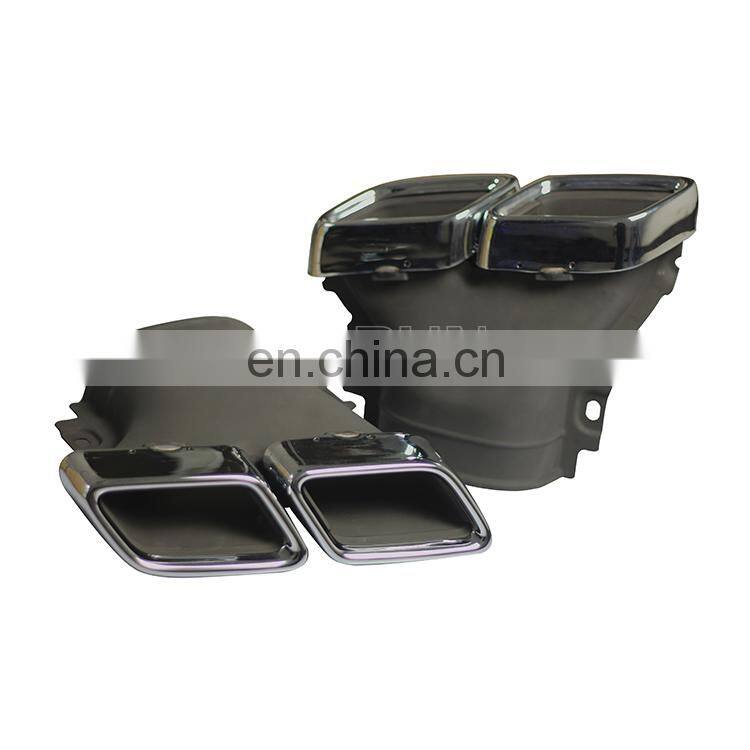 Manufactory 304 stainless steel exhaust pipe muffler tip for 16+ E63 AMG W213 amg style with bumper diffuser