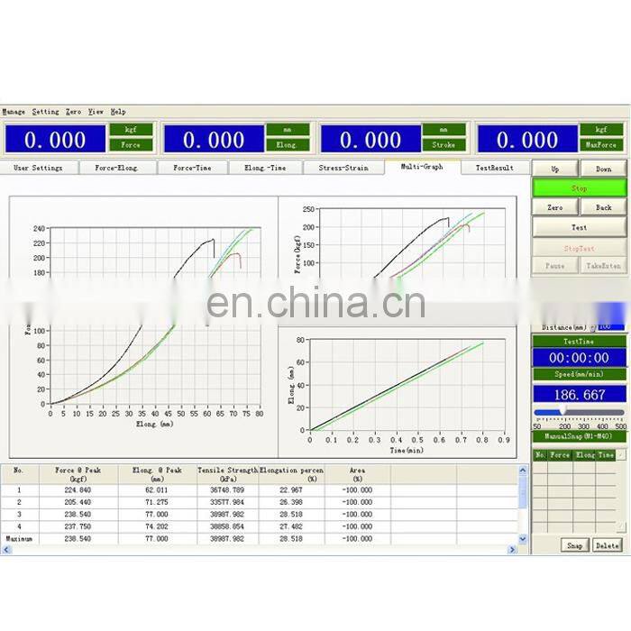 Single Column Fabric Strength Tester Test Apparatus Computer Servo Control Tensile Testing Machine