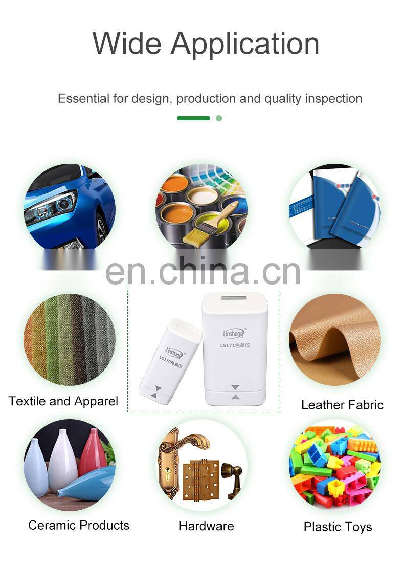 LS171 Portable Colorimeter with Cellphone APP For Printing Coating Ceramics Textiles Color Difference