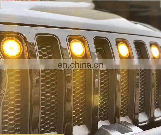 4 pieces led grille lights led fog/driving lights for jeep jl JL1189