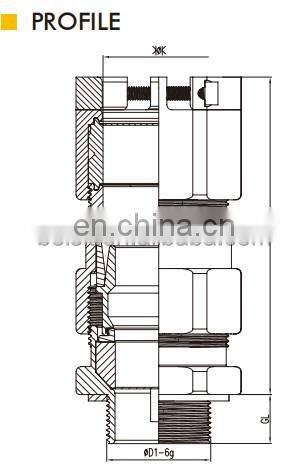 Factory direct waterproof cable gland and strain relief line grab line PG