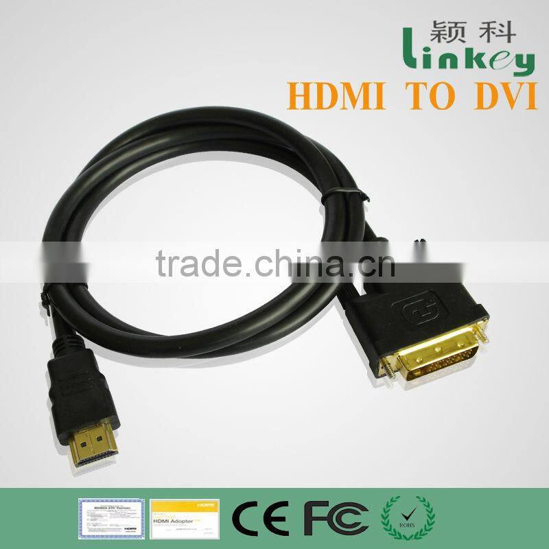 HDMI to DVI cable for HDTV,DVD,Monitors