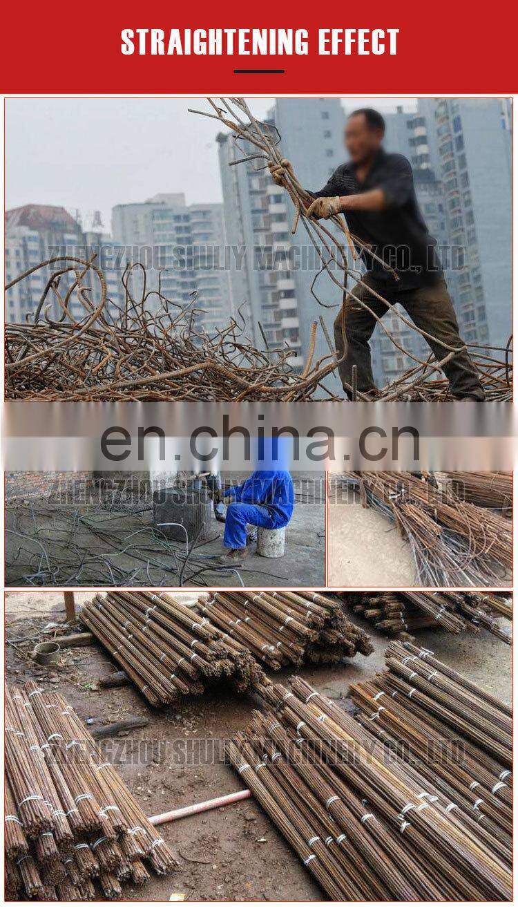 High quality small scrap rebar straightening machine for sale